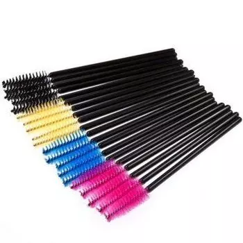 Innovator Cosmetics,Щетки для ресниц и бровей одноразовые черные (10шт), (1/12шт)