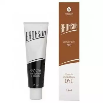 Innovator Cosmetics, Bronsun, Краска для бровей и ресниц, №5 светло-коричневый, 15 мл (1/12шт)