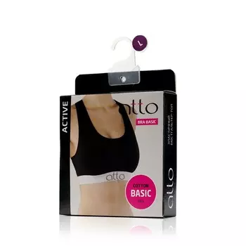 Бюстгалтер - топ Atto Basic Bra , Черный , L