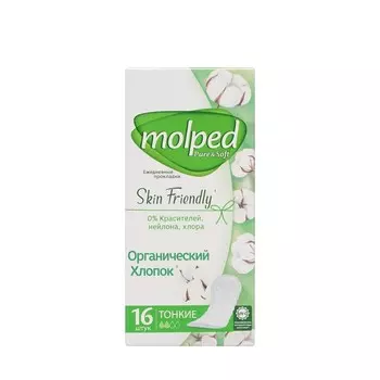 Ежедневные прокладки Molped Skin Friendly 16шт
