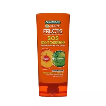 Бальзам - ополаскиватель Garnier Fructis SOS восстановление " укрепляющий " для секущихся и поврежденных волос 200мл