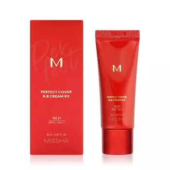 BB крем для лица Missha Perfect Cover RX " Естественное покрытие " SPF 42/PA+++ 21 20мл