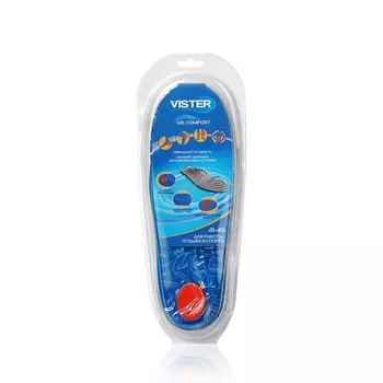 Гелевые стельки Vister " Gel Comfort " для обуви р.41-45 , 1 пара