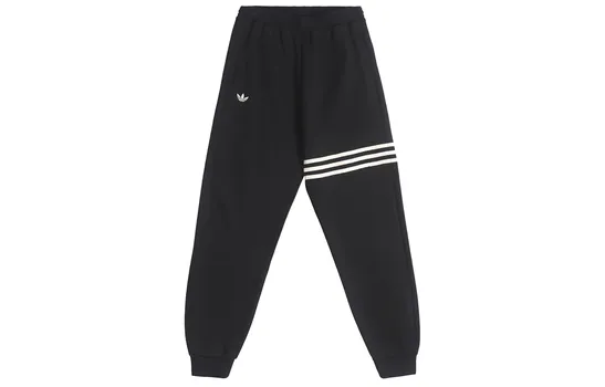 Трикотажные спортивные штаны женские черные Adidas