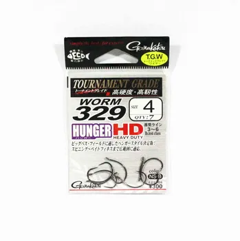 Gamakatsu 68023 Worm 329 Вешалка HD Размер 4,7 В упаковке (1366)