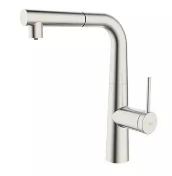 Смеситель для кухонной мойки Iddis Pure PURBNPFi05 с фильтром и выдвижным изливом, сатин