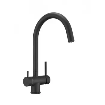 Смеситель для кухонной мойки Milacio Ultra MCU.554.TB total black, черный
