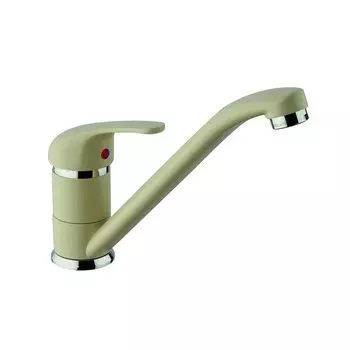 Смеситель для кухонной мойки Paini Jolly granite sahara, бежевый матовый