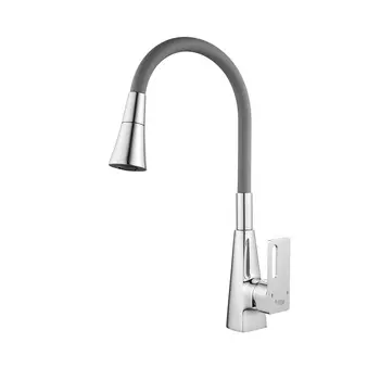 Смеситель для кухонной мойки Raffine F313-9 с гибким изливом, хром