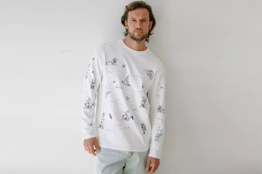 Лонгслив Saint P. Tattoo мужской 3XL