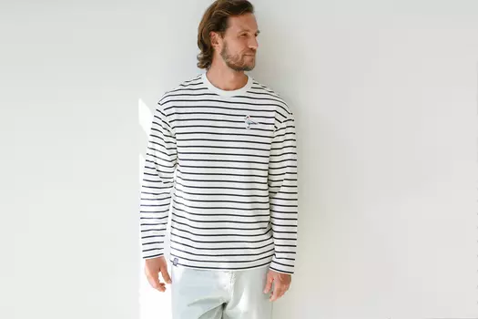 Лонгслив тельняшка Верфь х Captain's Mate мужской 3XL