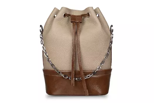 Женская сумка Torba Mini Beige Бежевый, Коричневый