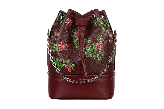 Женская сумка Torba Mini Bordo Гжель Бордовый - Верфь