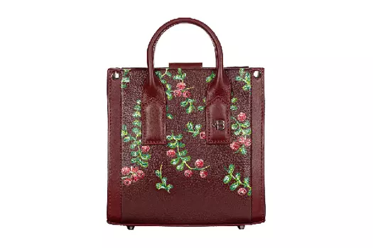 Женская сумка Tote Mini Bordo Гжель Бордовый - Верфь