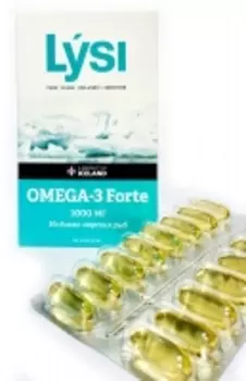Lysi - Омега-3 форте из диких морских рыб, 64 капсулы