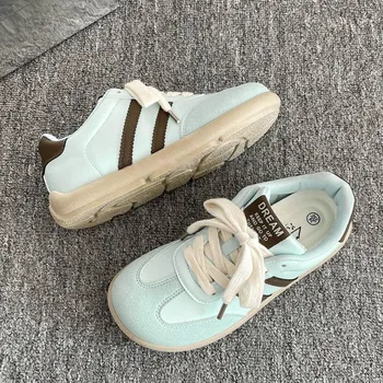 Spring thick baseplate shoes women s new versatile shoes little white shoes retro 35