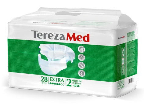 Подгузники TerezaMed Extra Medium д/взрослых р 2, 28 шт