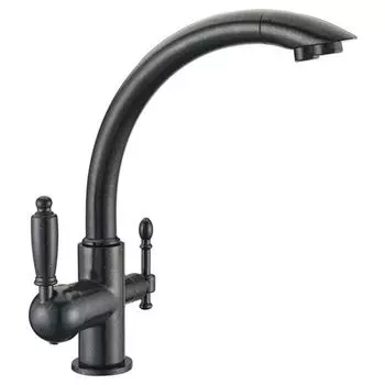 Смеситель для кухни Kaiser Vincent 31244-5 с подключением к фильтру Black Pearl