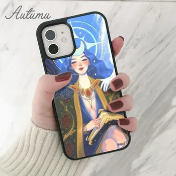 Чехол для телефона Witches Moon Tarot Mystery тотем для iPhone 11 12 13 14 Pro Max mini X XR XS SE 2020 6S 7 8 Plus Galaxy S21 S22 iPhone 6plus