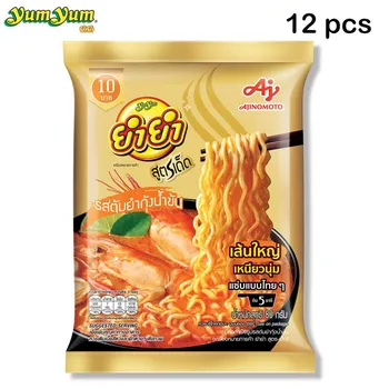 Yum Yum Sood-Ded, Tom Yum Kung Creamy Flavor, 80 г, 6 шт/12 шт/24 шт - Тайская лапша быстрого приготовления 80 g x 6 pcs