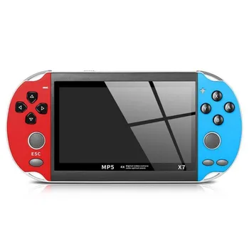 Портативная игровая консоль X7 для игрового автомата PSP Double Rocker 4,3 дюйма Left blue right red