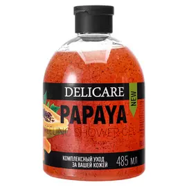 гель-пилинг для душа DELICARE Fruit peeling Папайя 485мл