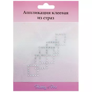 ADS038 Аппликация из страз 'Геометрический узор' 4*10см Hobby&amp;Pro