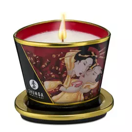 SHUNGA Массажное аромамасло в виде свечи Клубничное вино 170