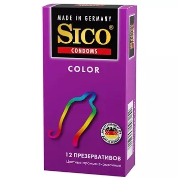 SICO Презервативы цветные тонкие 12.0