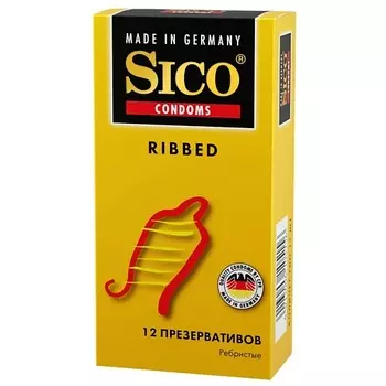 SICO Презервативы ребристые тонкие 12.0