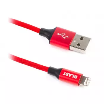 разъем Lightning 8-pin(m)-USB 2.0(Am), 3мА, 1.2м, красный BLAST (BMC-214)