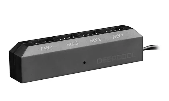 Разветвитель питания вентиляторов Deepcool FH-04, 4x4-pin, черный (DP-F04PWM-HUB)