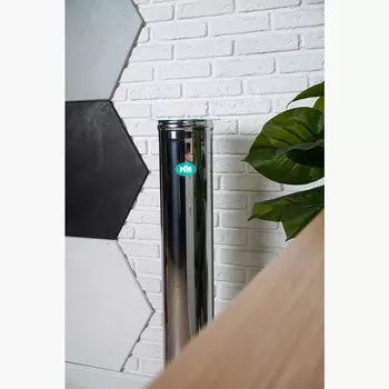 Рециркулятор бактерицидный до 90м² 150 м³/час закрытый, 2x30Вт, напольный, 40 дБ, с лампами, нержавеющая сталь, Mbox ARIA-600R
