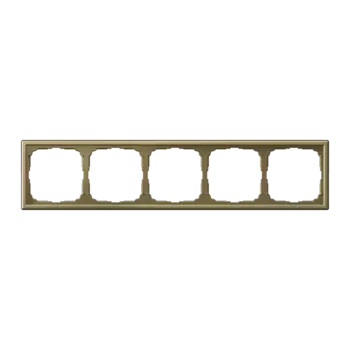 Рамка Systeme Electric ARTGALLERY, горизонтальная и вертикальная, 5-постов, золото (GAL001605)