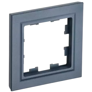 Рамка IEK BRITE РУ-1-БрМ, горизонтальная и вертикальная, 1-пост, маренго (BR-M12-K35)