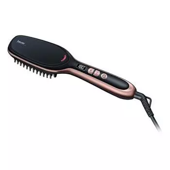 Расческа-выпрямитель Beurer StylePro HS60, 200°C, 45 Вт, керамика покрытие, режимов: 9, петля для подвешивания, 2.5 м, черный (HS60)