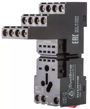 Разъем Systeme Electric SXZE2S114M для реле 4СО 10А separate