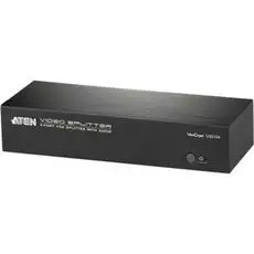 Разветвитель Aten VS0104-AT-G Video Splitter, VGA/SVGA/MultiSync+AUDIO, 1> 4 монитора/port 450MHz, 65 метр., F>M, без шнуров, БП 220> 5.3V, (1920*1440