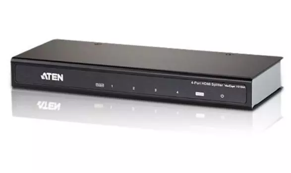 Разветвитель Aten VS184A-AT-G HDMI, 1> 4 устройства, 15 метр.(24AWG), F, без шнуров, БП 220> 5.3V