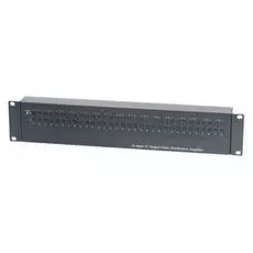 Распределитель SC&T CD1632A с усилением видеосигнала для крепления в монтажной стойке 1U, 16 входов, 32 выхода, расстояние передачи 1000 м. при исполь