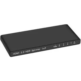 Разветвитель GCR GL-VK2 HDMI v2.0, 1x2, 4Kx2K 60Hz / 1080p / 3D, 4:4:4, ультратонкий корпус, серия Greenline