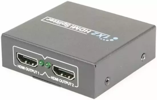 Разветвитель HDMI OSNOVO D-Hi1021 1вх./2вых, 4K2K(30Гц), 3D и HDCP, до 10,2Гбит/с. Вх. - HDMI(A)/Роз.2,1х5мм(DC5V). Вых. - HDMI(A)x2, комплект: БП DC5