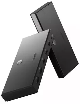 Разветвитель HDMI UGREEN CM187 1 In 4 Out 5V 1A (DC 3.5*1.35*9.5mm). Цвет: черный