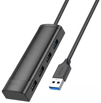 Разветвитель Hoco HB41 1.2 USB 4порт. черный