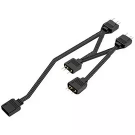 Разветвитель ID-Cooling FS-04 ARGB для подключения до 4-х устройств к материнской плате или к контроллеру подсветки (ARGB 3-pin 5V) retail