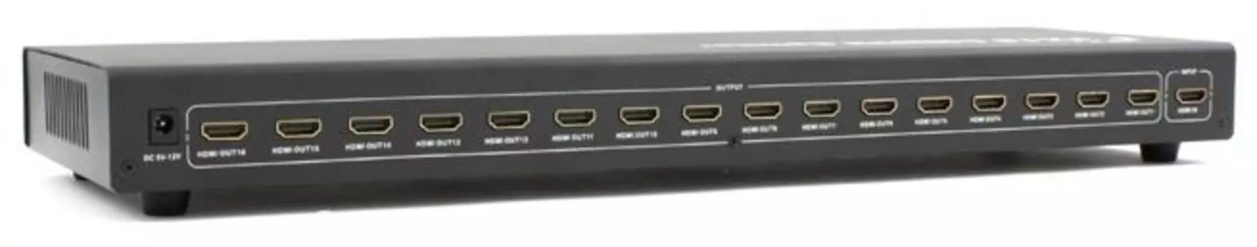 Разветвитель KDSP0116 16 портов HDMI "Expansion v1.3", позолоченные контакты, с блоком питания