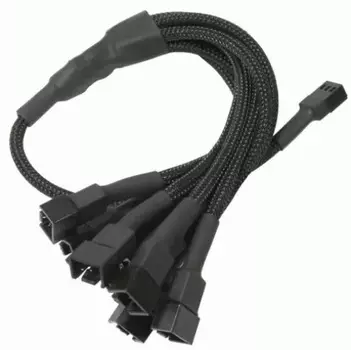 Разветвитель Nanoxia NX39A60 3-pin в 9х3-pin, 60см, черный