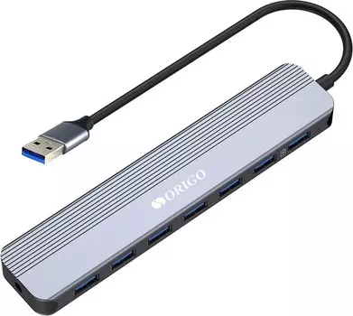 Разветвитель ORIGO OU2270P/A1A USB 3.0 7порт. серебристый