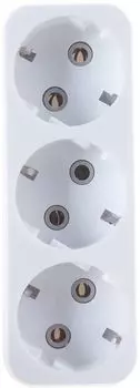 Разветвитель SmartBuy SBE-16-A02-3z блок на 3 гнезда с заземлением плоский 16А 250B (1/100)