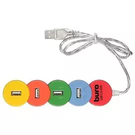 Разветвитель USB 2.0 Buro BU-HUB4-0.5-U2.0-SNAKE